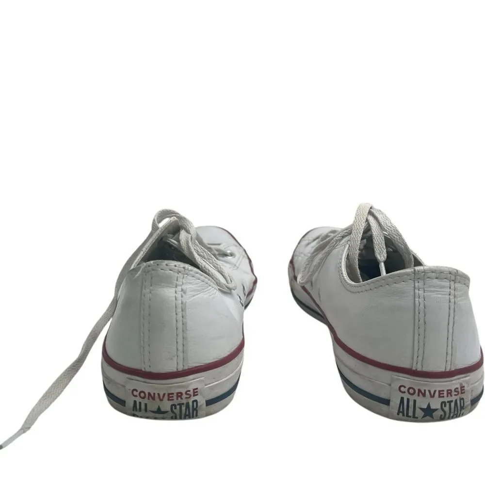 CONVERSE ALL STAR WHITE LEATHER SNEAKER MEN 7.5 WOMEN'S 9.5